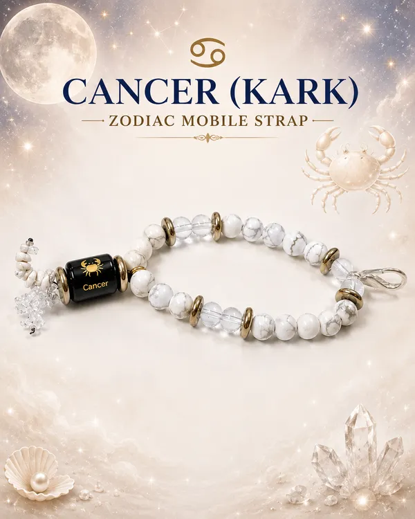 Multicolor_White_Howlite_Clear_Quartz_Cancer_Zodiac_Mobile_Strap
