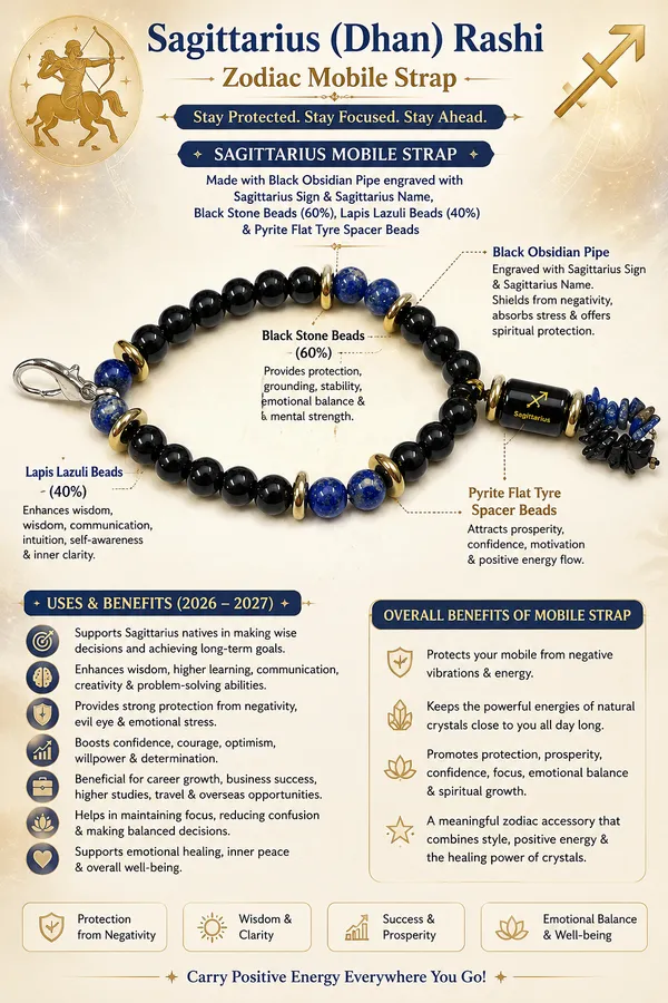Multicolor_Black_Tourmaline_Lapis_Lazuli_Sagittarius_Zodiac_Mobile_Strap