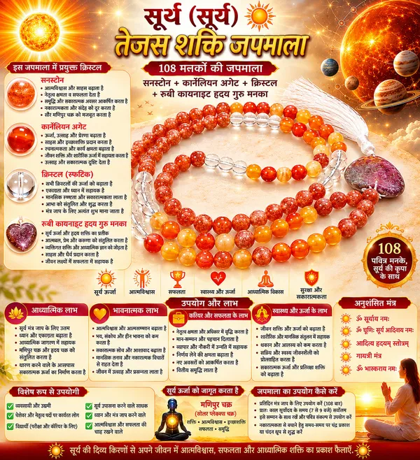 Surya_Tejas_Shakti_Sunstone_Carnelian_Ruby_Kyanite_Japmala