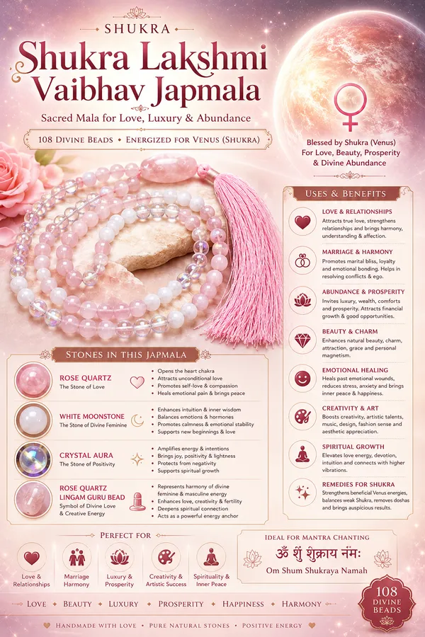 Rose_Quartz_Moonstone_Shukra_Venus_108_Bead_Japmala