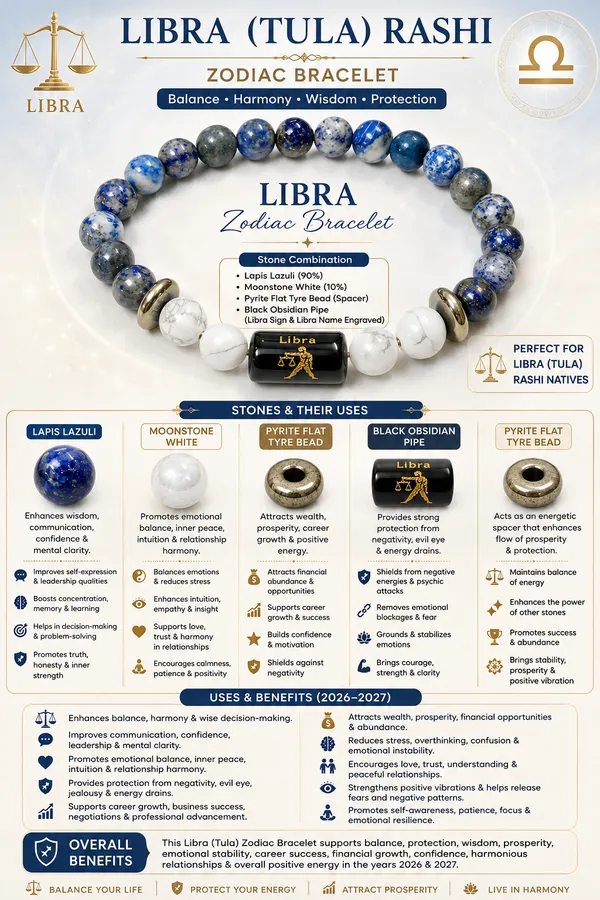 Multicolor_Natural_Stone_Libra_Zodiac_Pipe_Bracelet_For_Unisex
