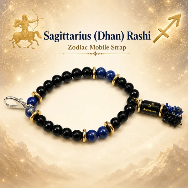 Multicolor_Black_Tourmaline_Lapis_Lazuli_Sagittarius_Zodiac_Mobile_Strap