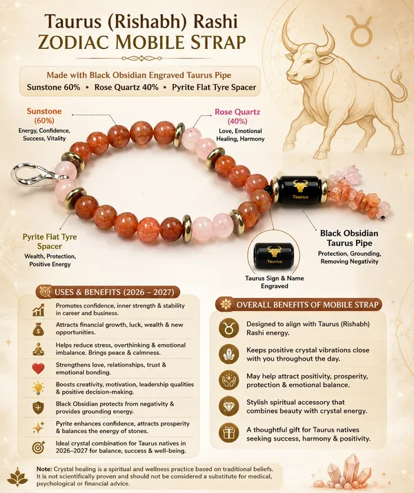 Multicolor_Sunstone_Rose_Quartz_Taurus_Zodiac_Mobile_Strap