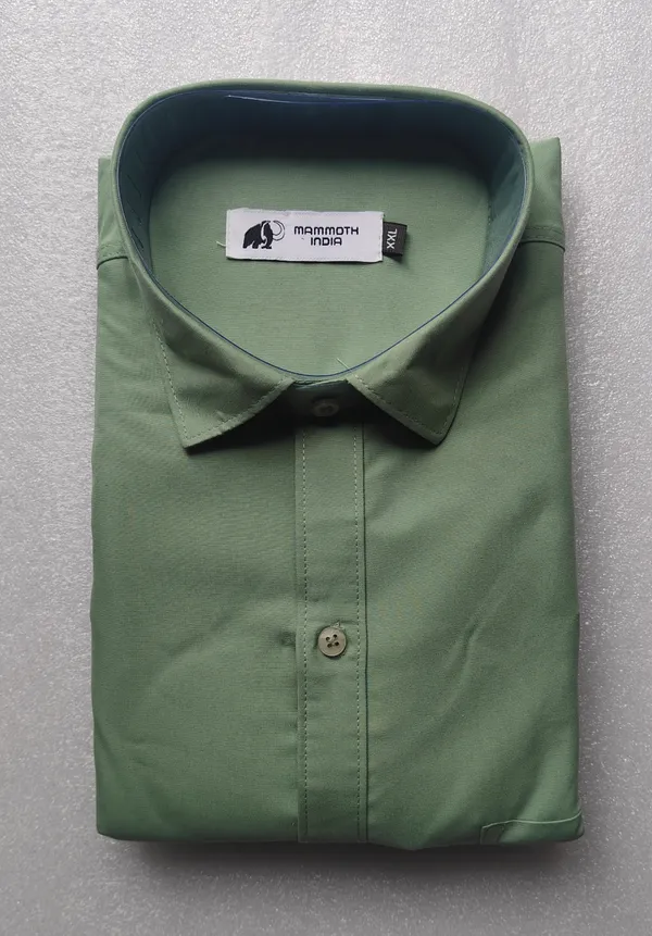 Green_Solid_Casual_Shirt_For_Men