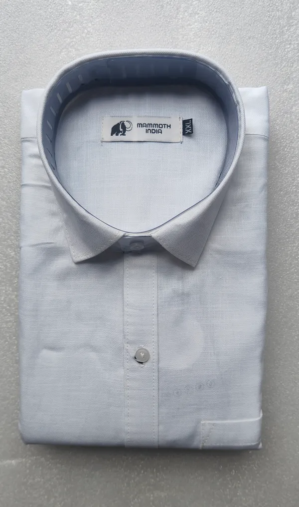 White_Textured_Regular_Fit_Shirt_For_Men