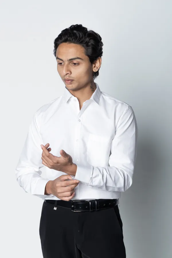 White_Solid_Formal_Shirt_For_Men
