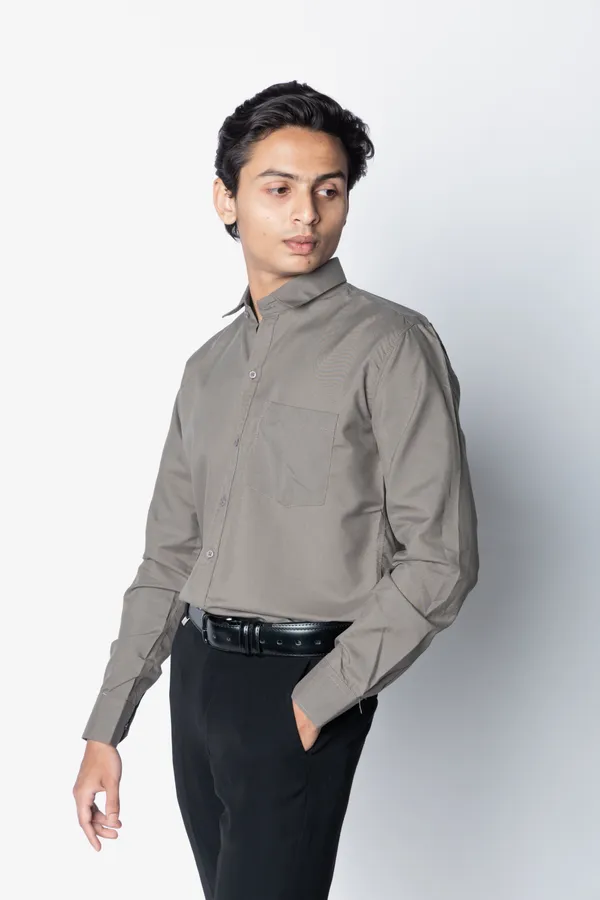 Grey_Solid_Regular_Fit_Button_Down_Shirt_For_Men