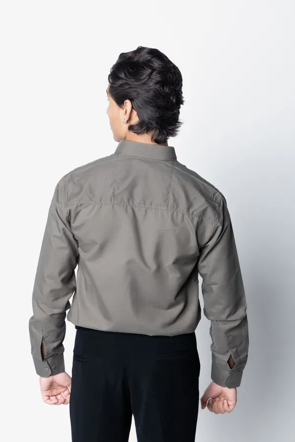 Grey_Solid_Regular_Fit_Button_Down_Shirt_For_Men