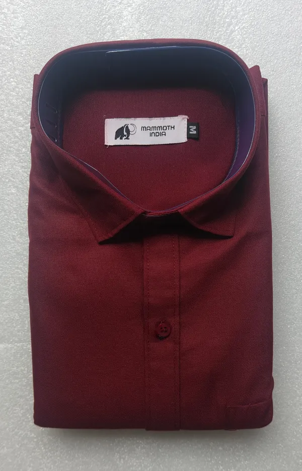 Maroon_Textured_Regular_Fit_Shirt_For_Men