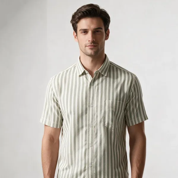 Cream_Striped_Regular_Fit_Shirt_For_Men