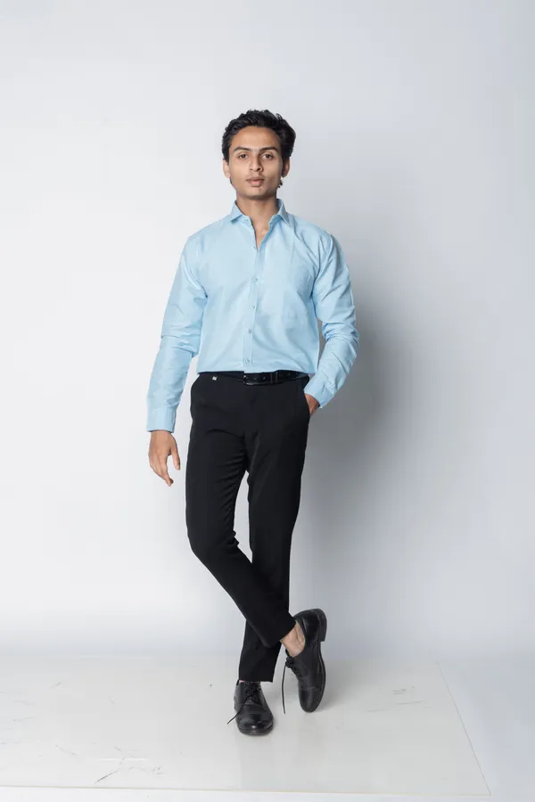 Light_Blue_Solid_Regular_Fit_Shirt_For_Men