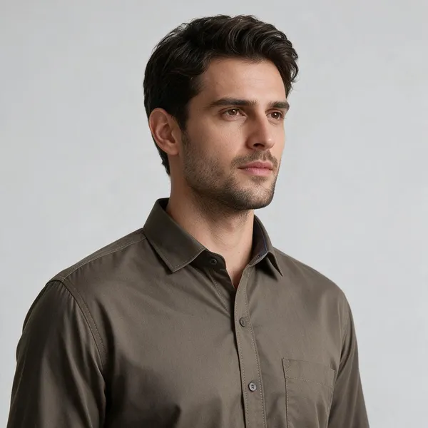 Grey_Solid_Regular_Fit_Button_Down_Shirt_For_Men