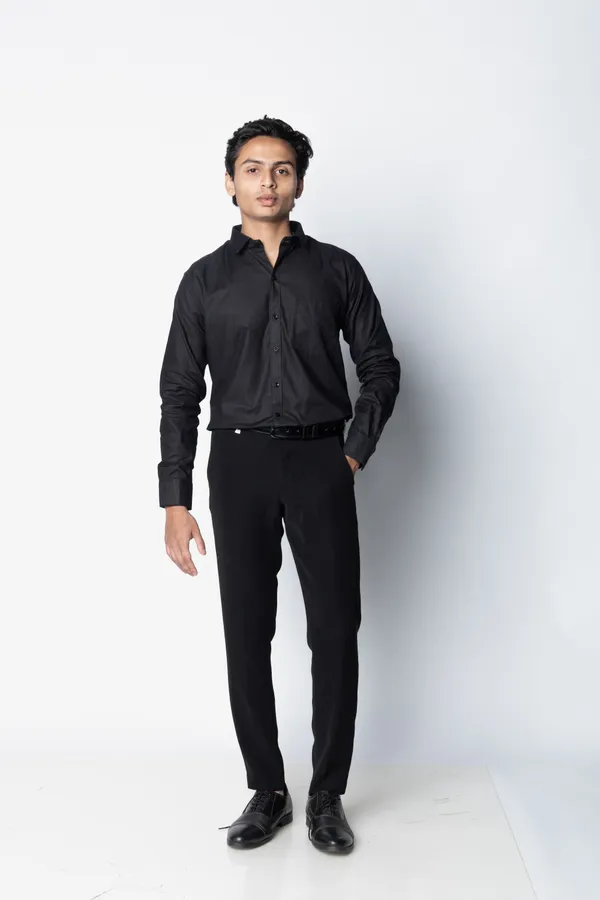 Black_Textured_Regular_Fit_Shirt_For_Men