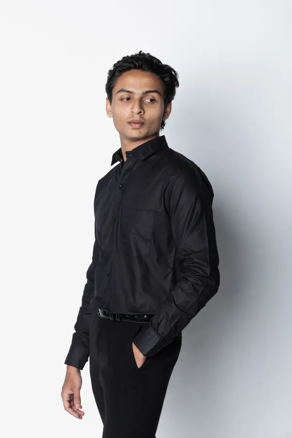 Black_Textured_Regular_Fit_Shirt_For_Men