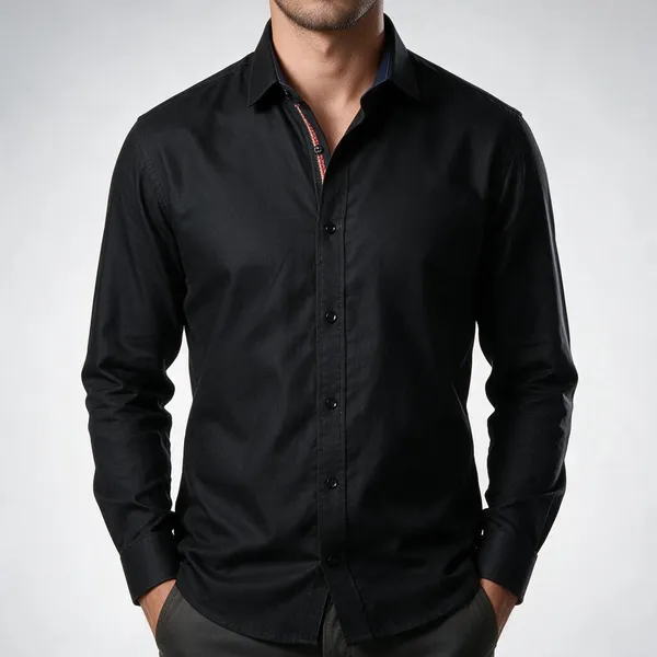 Black_Textured_Regular_Fit_Shirt_For_Men