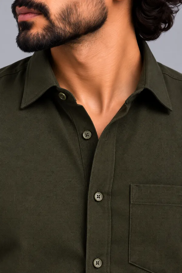 Olive_Solid_Regular_Fit_Shirt_For_Men