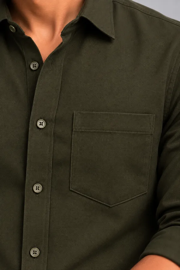 Olive_Solid_Regular_Fit_Shirt_For_Men