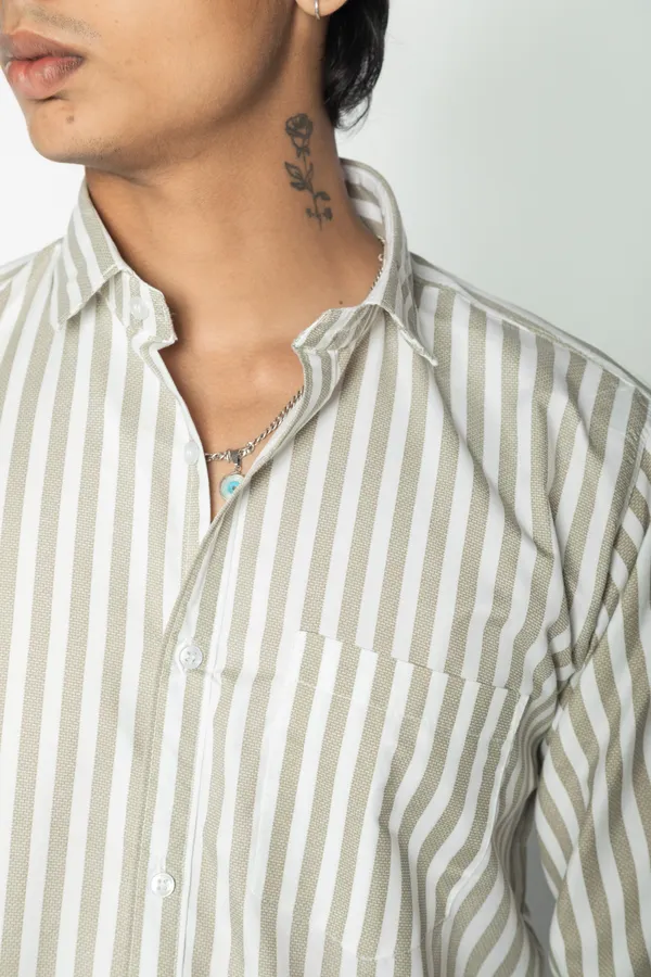 Olive_Green_And_White_Striped_Casual_Shirt_For_Men