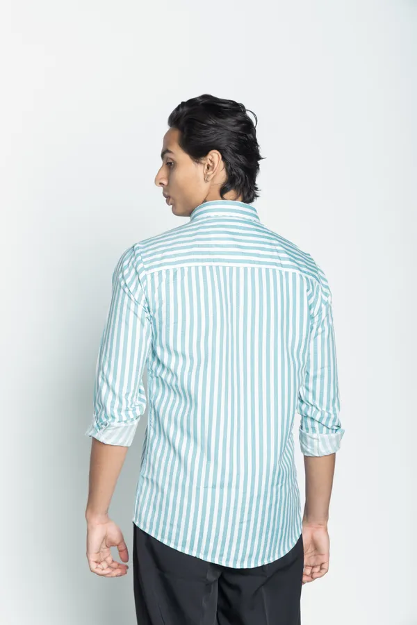 Blue_And_White_Striped_Regular_Fit_Shirt_For_Men