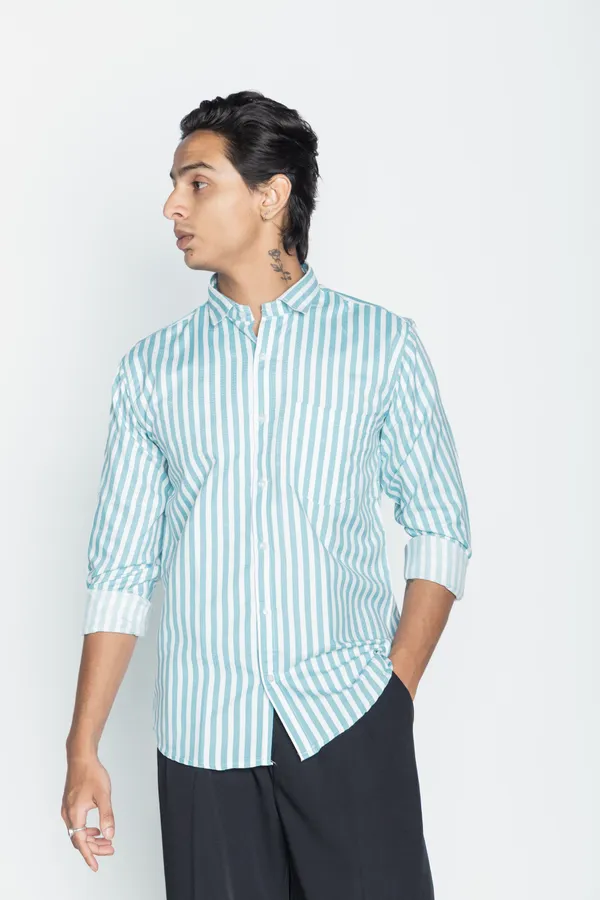 Blue_And_White_Striped_Regular_Fit_Shirt_For_Men