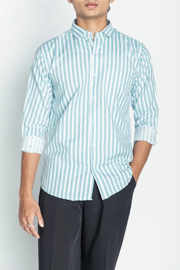Blue_And_White_Striped_Regular_Fit_Shirt_For_Men