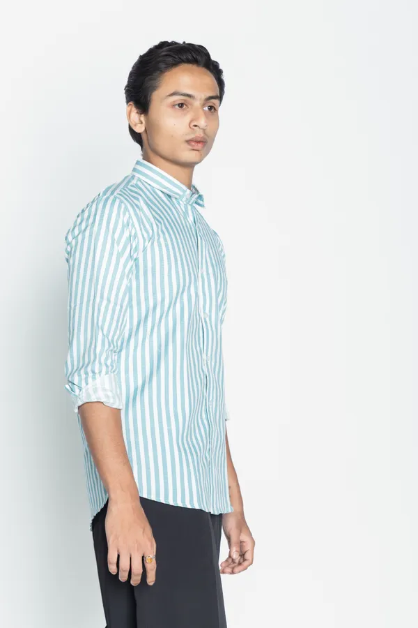 Blue_And_White_Striped_Regular_Fit_Shirt_For_Men