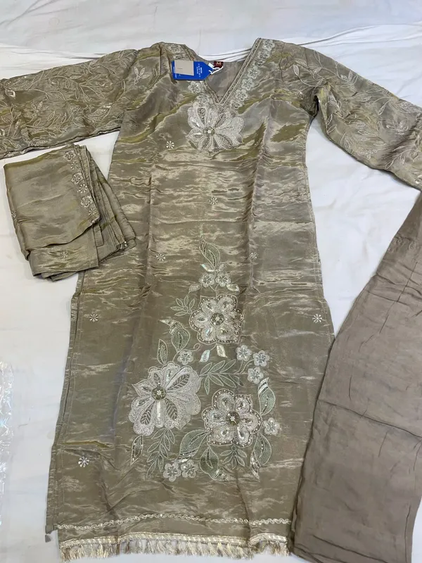 Olive_Textured_Embroidered_Suit_Set_for_Women