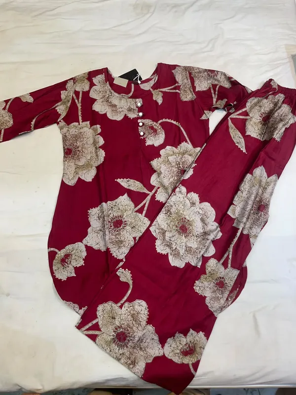 Maroon_Floral_Print_Kurta_for_Women