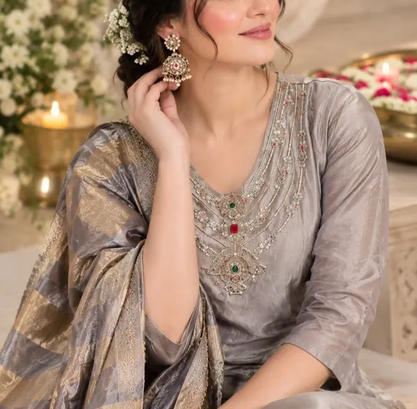 Grey_Embroidered_Kurta_Set_With_Dupatta_for_Women