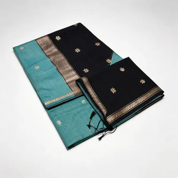 Kancheepuram_Light_Weight_Very_Soft_Little_Border_Saree_With_Running_Blouse