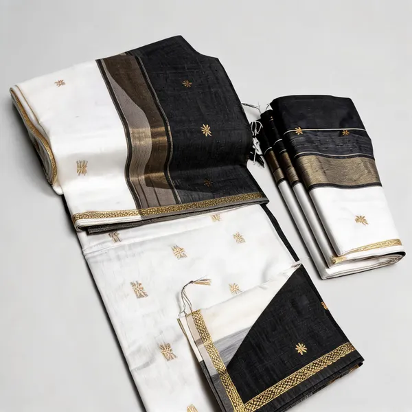 Kancheepuram_Light_Weight_Very_Soft_Little_Border_Saree_With_Running_Blouse