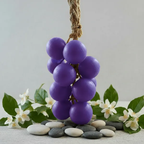 Blissfullaroma_Purple_Glycerine_Grape_Shaped_Artisan_Soap
