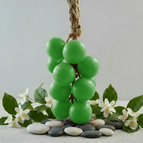 Blissfullaroma_Green_Glycerine_Grape_Shaped_Artisan_Soap