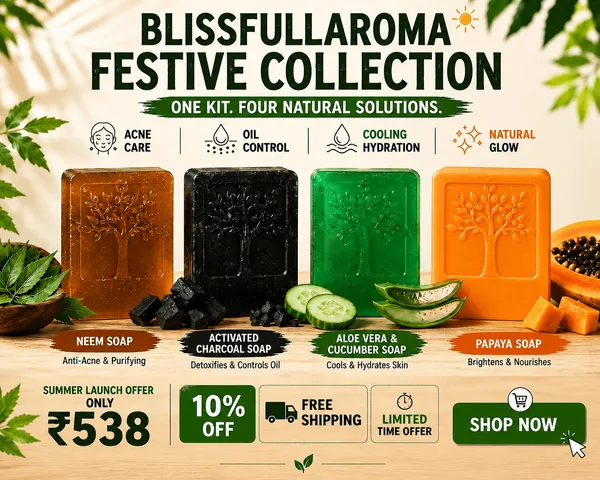 Blissfullaroma_Neem_Aloe_Charcoal_Papaya_Festive_Soap_Gift_Set_Of_4