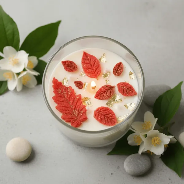 Soy_Coconut_Wax_Botanical_Autumn_Leaves_Embed_Scented_Candle