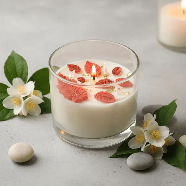 Soy_Coconut_Wax_Botanical_Autumn_Leaves_Embed_Scented_Candle
