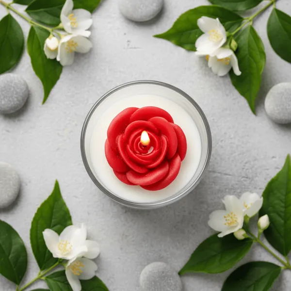 Soy_Coconut_Wax_Romantic_Rose_Embed_Scented_Candle