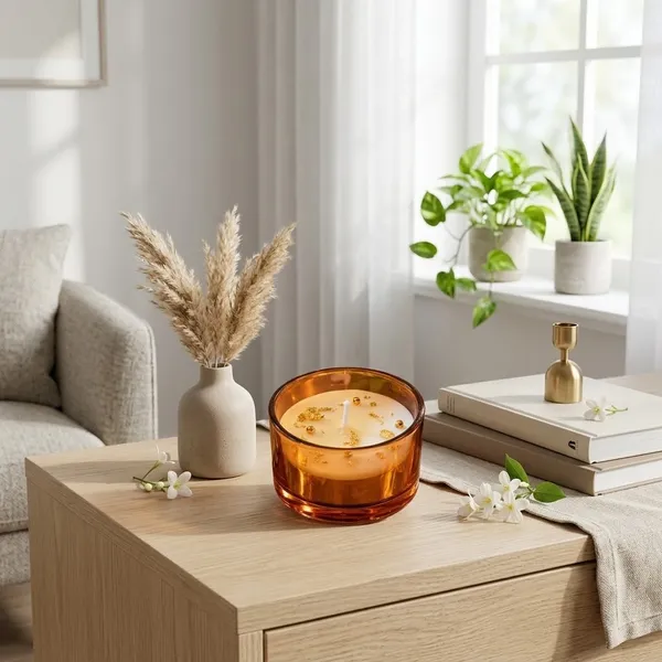 White_AmberJar_Candle_soywax_blend_For_Home_Deccor_Candel