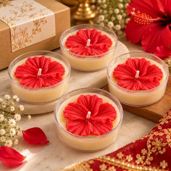 3.5-Inch_Plumeria_Urli_Candle_with_2_Decorative_Tea_Lights