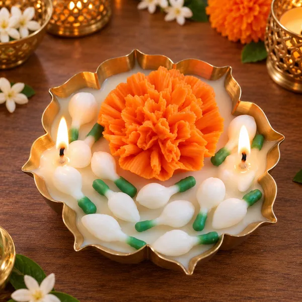 Orange_AmberJar_Candle_soywax_blend_For_Home_Deccor_Candel