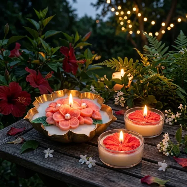 3.5-Inch_Plumeria_Urli_Candle_with_2_Decorative_Tea_Lights