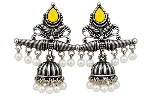Oxidized_Silver_Jhumka_Earrings_for_Women