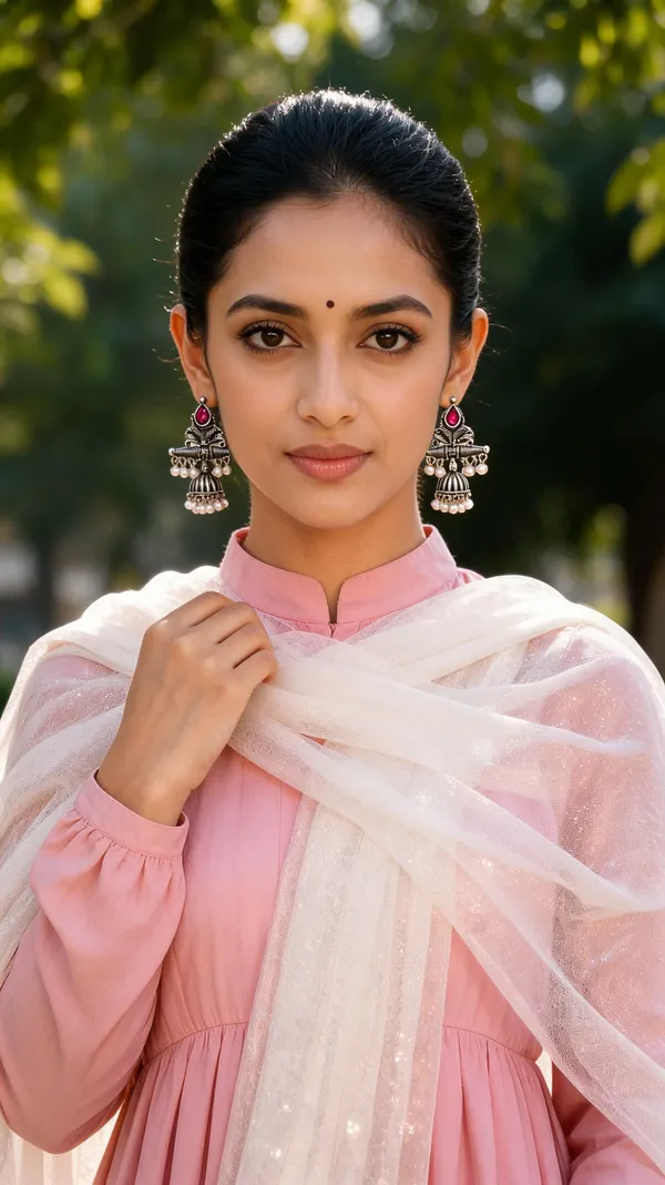 Silver-Tone_Oxidized_Magenta_Stone_Jhumka_Earrings_For_Women