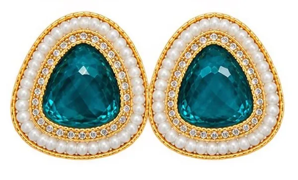 Blue_Gold_Tone_Statement_Earrings_for_Women
