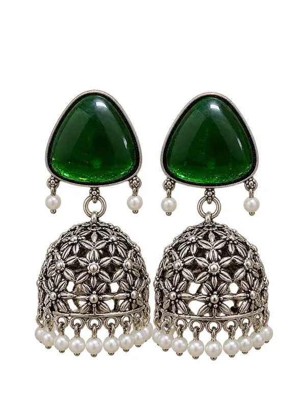Green_Oxidised_Silver_Jhumka_Earrings_for_Women