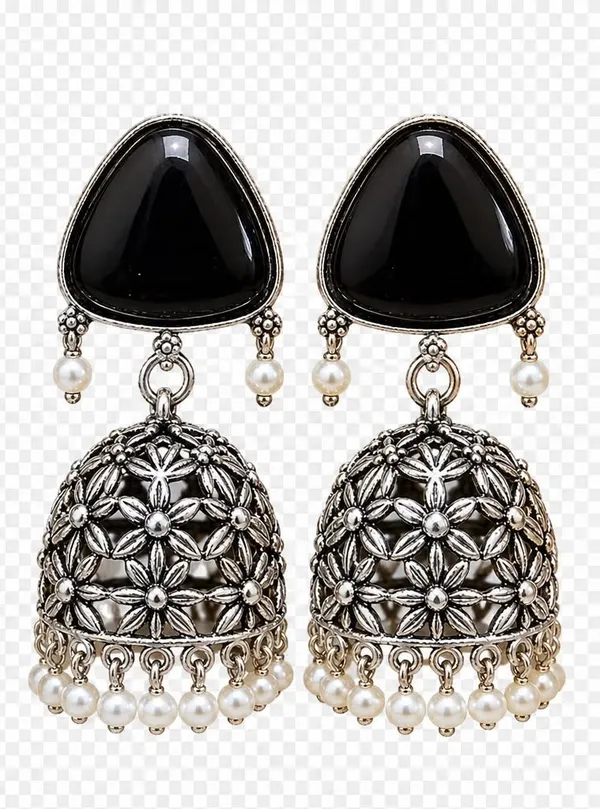 Black_Oxidized_Silver_Jhumka_Earrings_for_Women