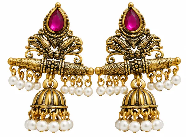 Gold_Tone_Pearl_Jhumka_Earrings_for_Women