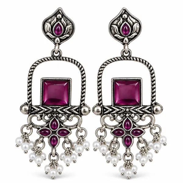 Silver_Oxidised_Stone_Studded_Chandbali_Earrings_for_Women