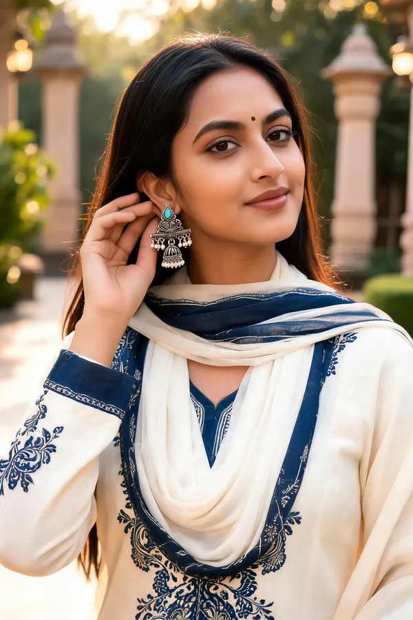 Oxidized_Silver_Turquoise_Jhumka_Earrings_For_Women