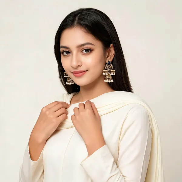 Gold_Tone_Alloy_Blue_Stone_Traditional_Jhumka_Earrings_For_Women